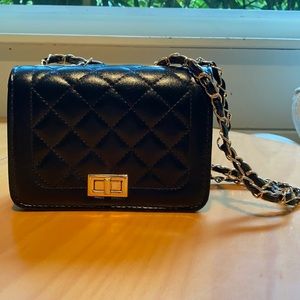 Designer Inspired Black Bag